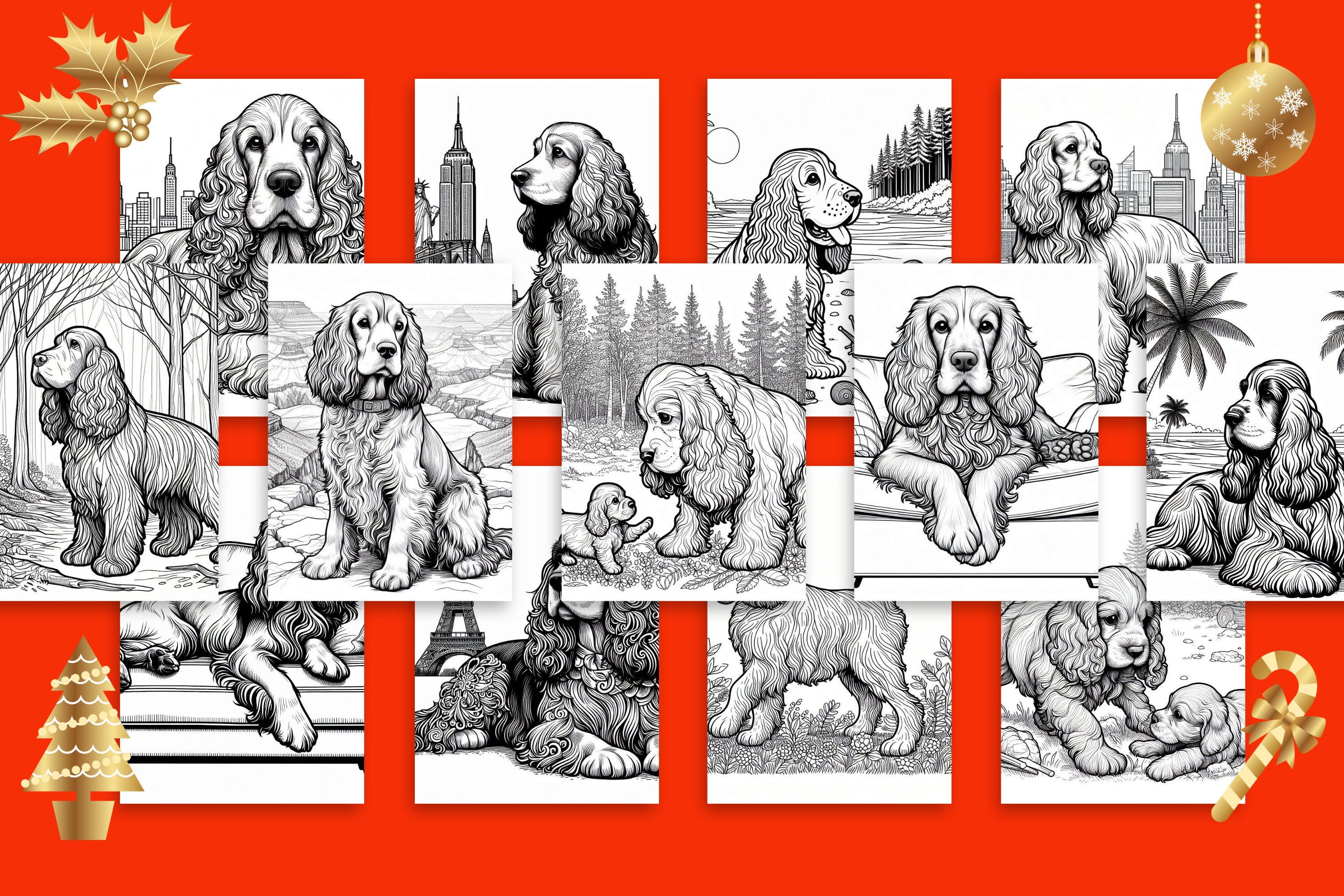 Get Creative with Cocker Spaniel Colouring Sheets – the cool parrot girl