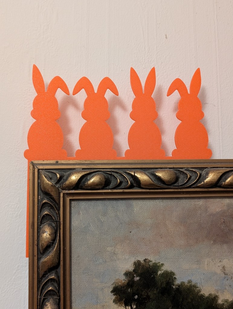 Easter door corner, bunnies, 3D printed