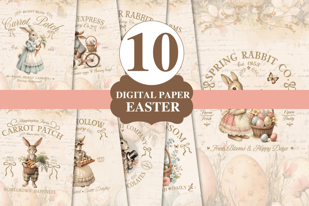 Vintage Easter Illustrations